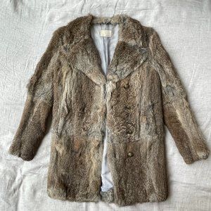 Boy. by Band of Outsiders Rabbit Fur Coat Size 0